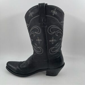 Ariat Women’s Heritage R Toe Black Leather Western Cowgirl Boots - Size 7.5 EUC